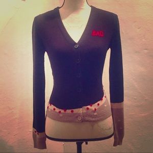 Grey Antics “Bad” black cardigan